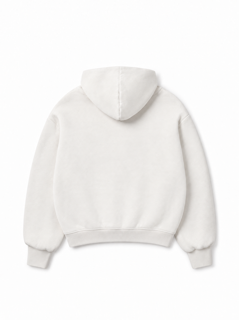 Hannovae Cloud Hoodie in White, back