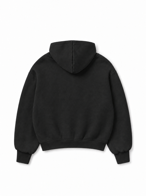 Hannovae Cloud Hoodie in Black, back
