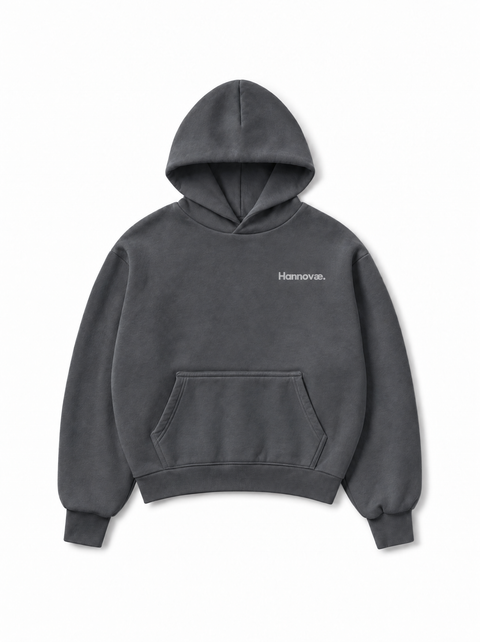 Hannovae Cloud Hoodie in Gray Blue, front