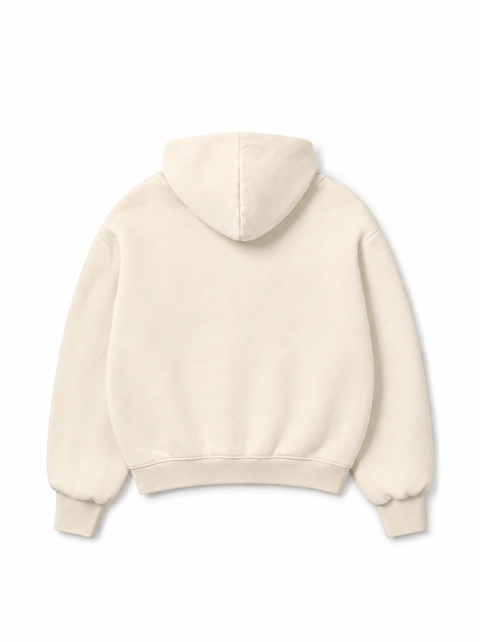 Hannovae Cloud Hoodie in Light Apricot, back