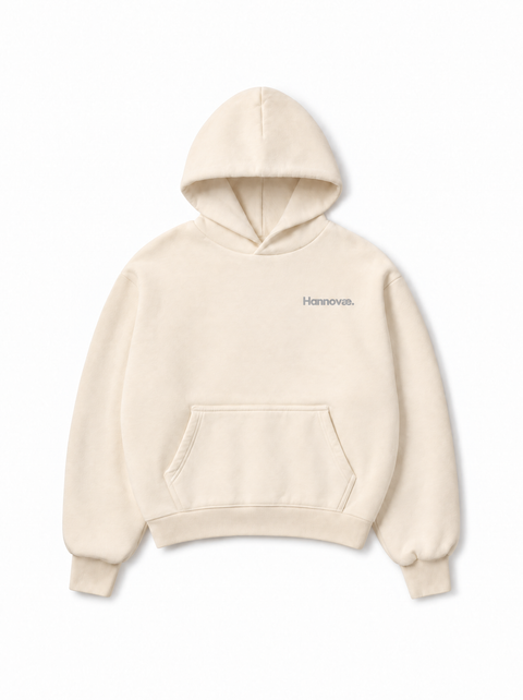 Hannovae Cloud Hoodie in Light Apricot, front