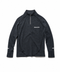 A dark heather gray long-sleeve quarter-zip Hannovae pullover with a white 'Hannovae' logo on the left chest, displayed flat against a white background.
