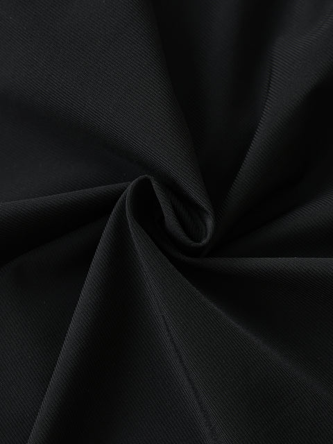 Close-up of black fabric with folds