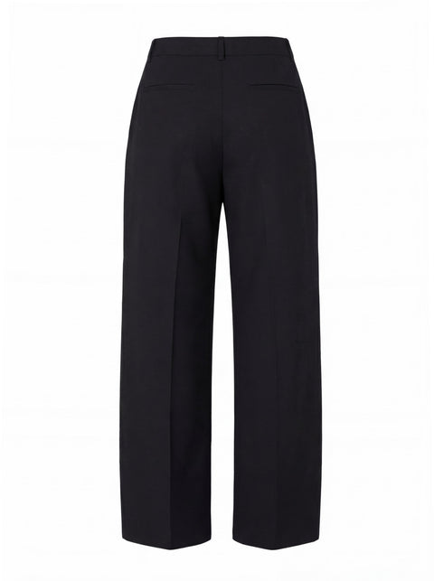 Black wide-leg Hannovae pants on a white background